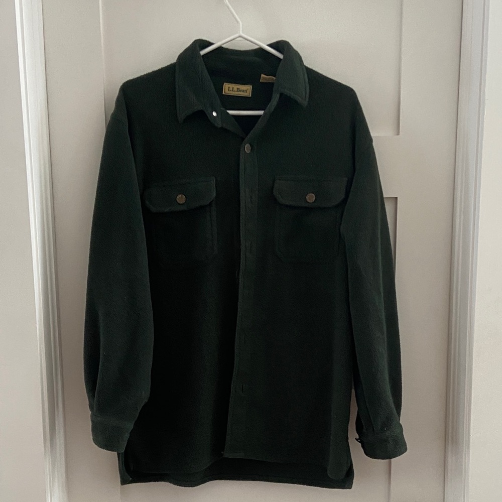 Vintage gold tag L.L. Bean Men's Dark Green Shirt Jacket​​